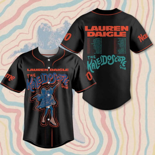 Custom Lauren Daigle Baseball Jersey Kaleidoscope & Thank God I Do Tour Merch