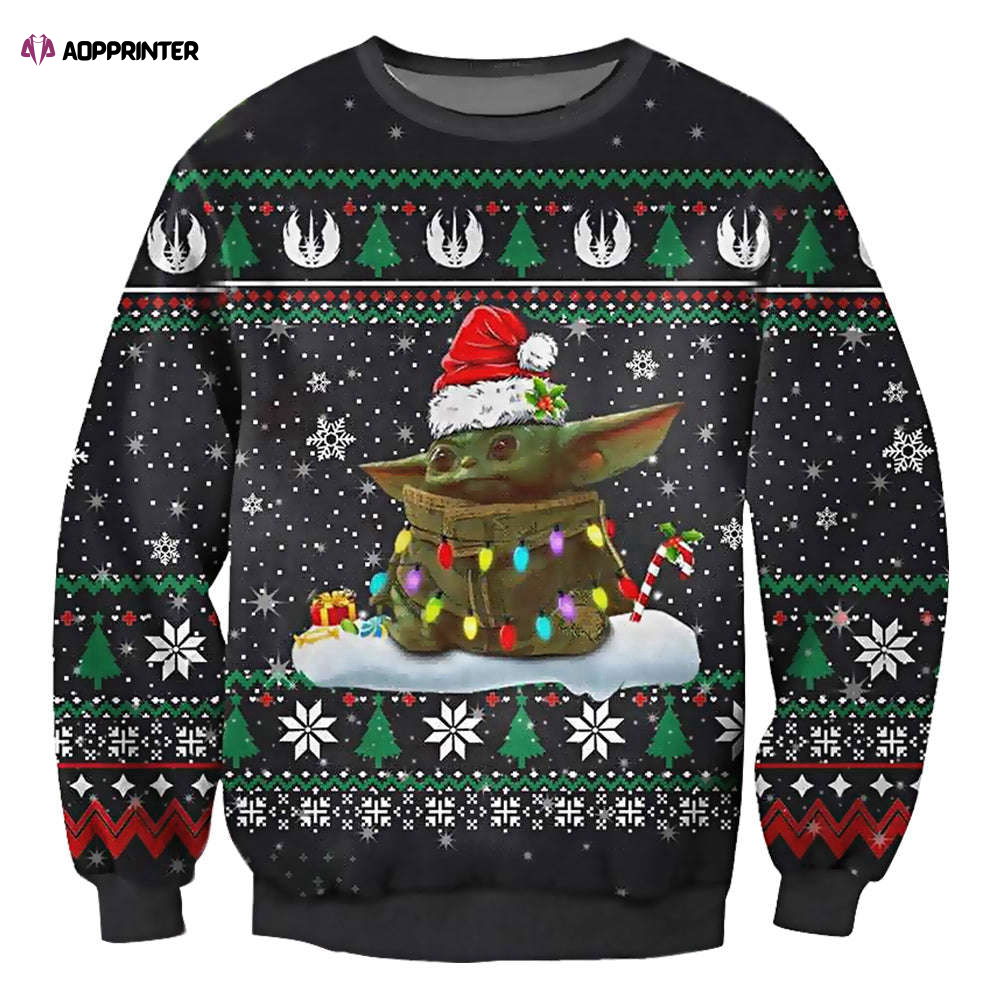 Cute Baby Yoda Star Wars Xmas Ugly Christmas Sweaters Cute Baby Yoda Star Wars Xmas Ugly Christmas Sweaters