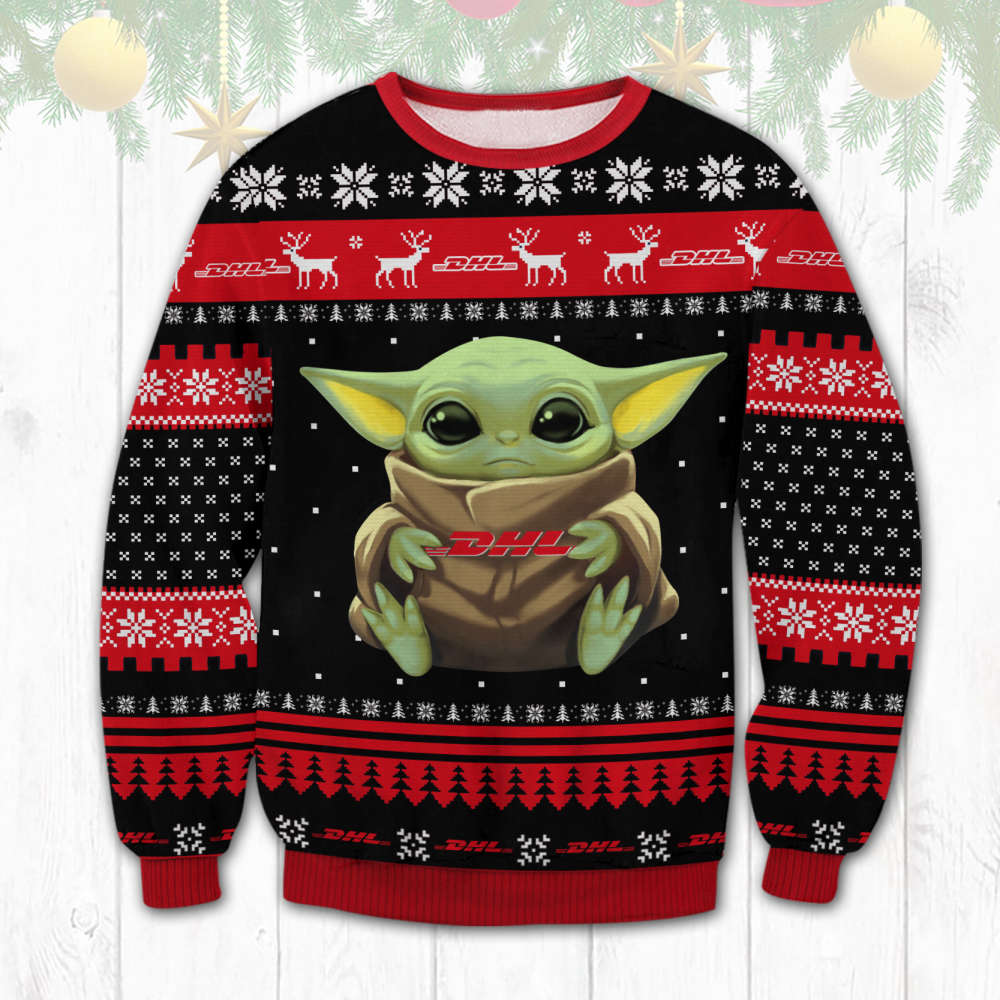 DHL Baby Yoda Ugly Sweater DHL150923DHN4DKD DHL Baby Yoda Ugly Sweater DHL150923DHN4DKD