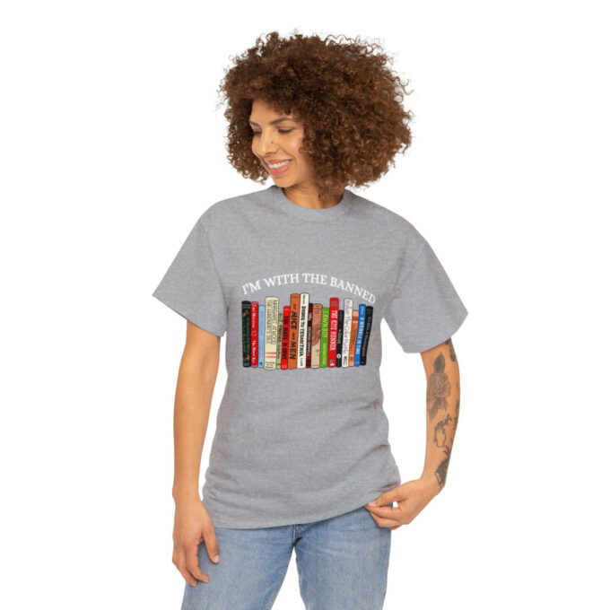 I m With The Banned: Unisex Graphic T-Shirt & Sweatshirt – Premium Quality Reading & Librarian Shirt