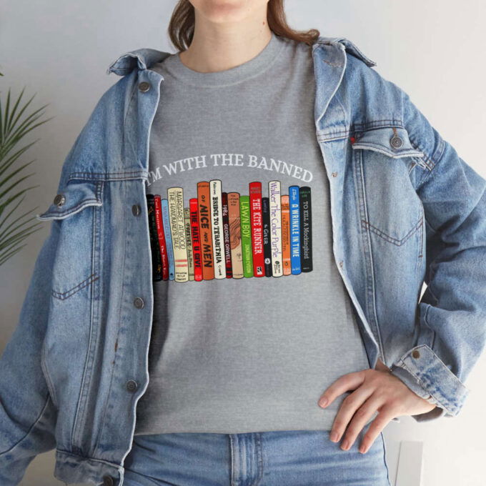 I m With The Banned: Unisex Graphic T-Shirt & Sweatshirt – Premium Quality Reading & Librarian Shirt