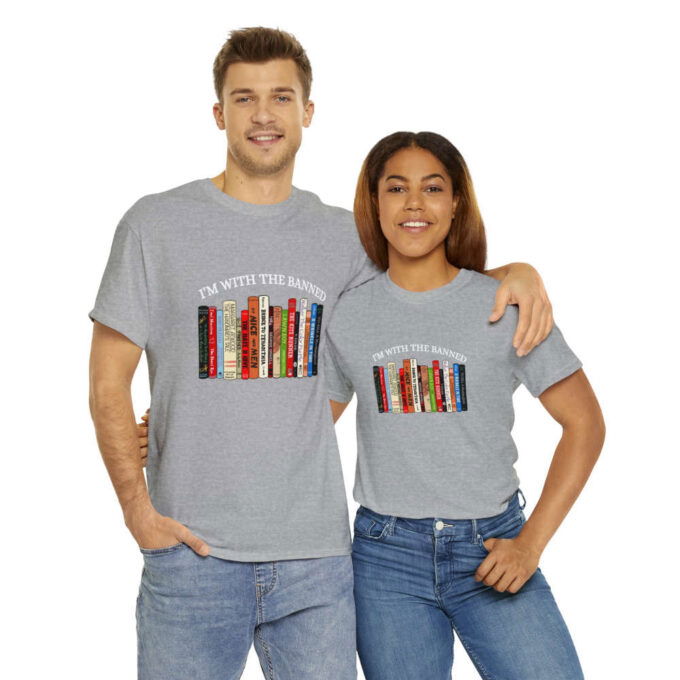I m With The Banned: Unisex Graphic T-Shirt & Sweatshirt – Premium Quality Reading & Librarian Shirt