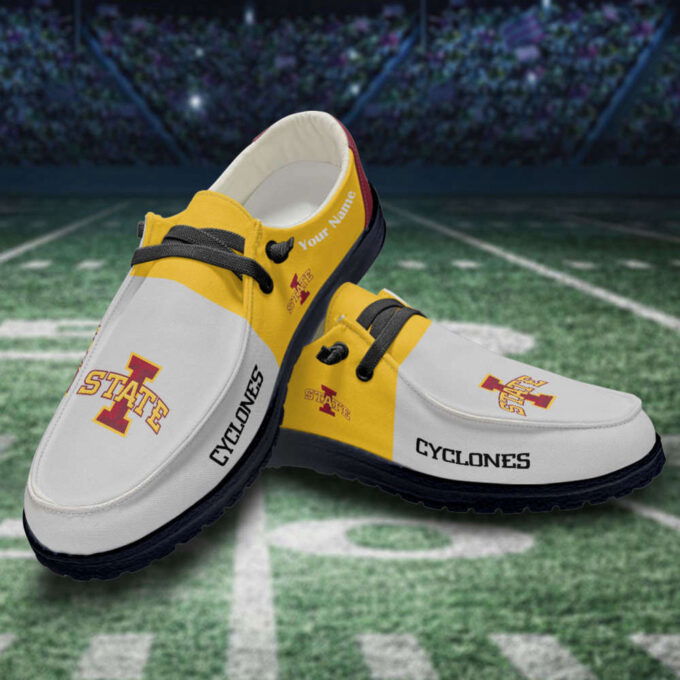 Iowa State Cyclones NCAA Personalized Hey Dude Sports Shoes – Custom Name Design Perfect Gift
