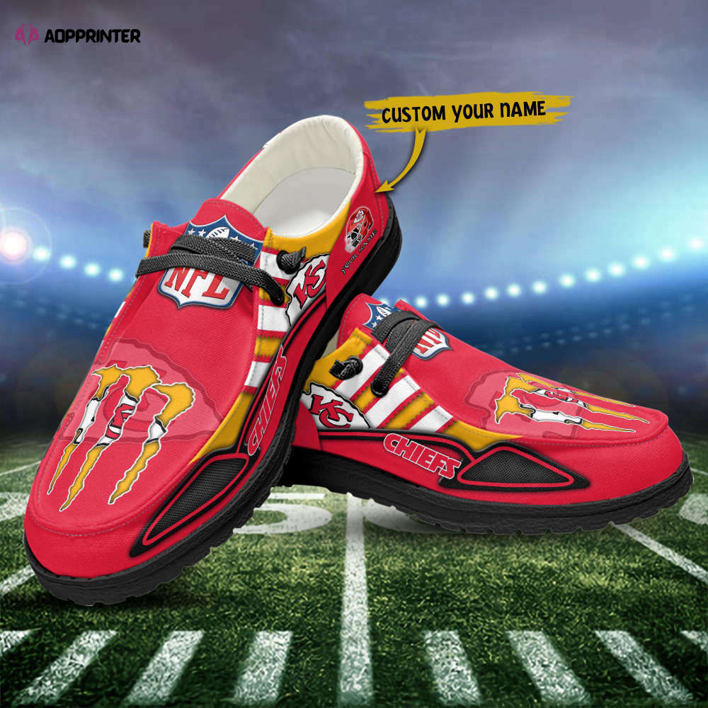 Kansas City Chiefs Hey Dude Shoes Loafer Shoes Custom Your Name Fan Gift Kansas City Chiefs Hey Dude Shoes Loafer Shoes Custom Your Name Fan Gift