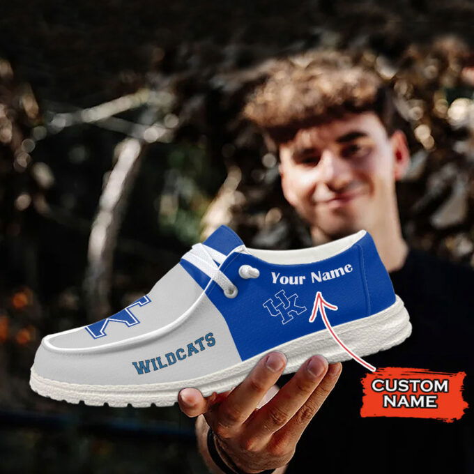 Kentucky Wildcats Personalized Hey Dude Sports Shoes – Custom Name Design Perfect Gift