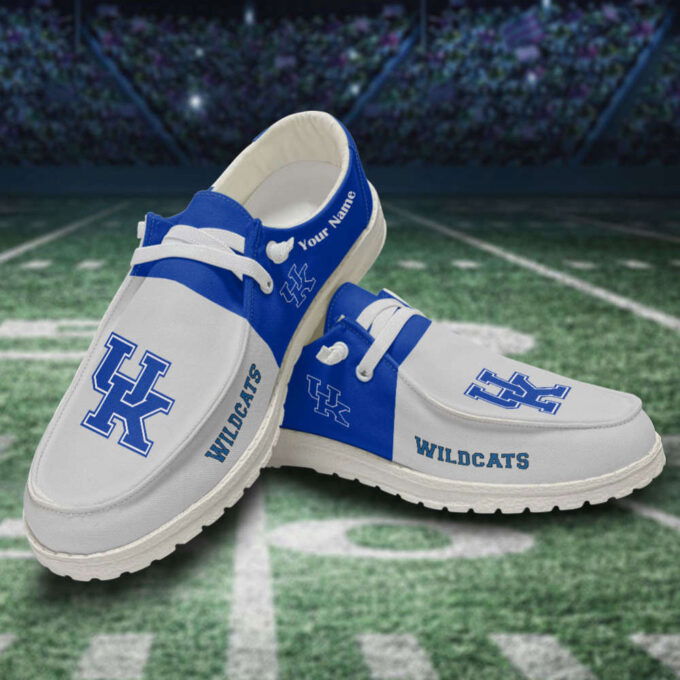Kentucky Wildcats Personalized Hey Dude Sports Shoes – Custom Name Design Perfect Gift