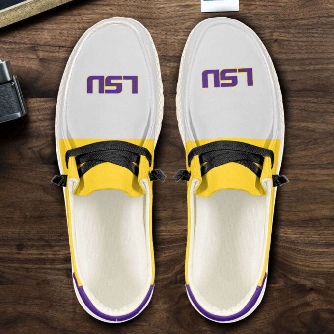 LSU Tigers NCAA Personalized Hey Dude Sports Shoes – Custom Name Design Perfect Gift