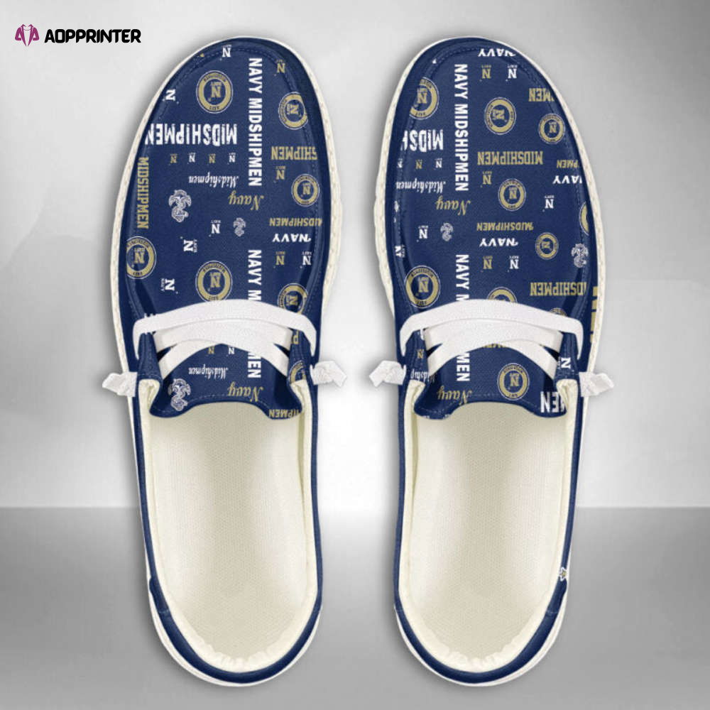 Navy Midshipmen NCAA Personalized Hey Dude Sports Shoes – Custom Name Design Perfect Gift For Fans – 1stShark Exclusive Navy Midshipmen NCAA Personalized Hey Dude Sports Shoes – Custom Name Design Perfect Gift For Fans – 1stShark Exclusive