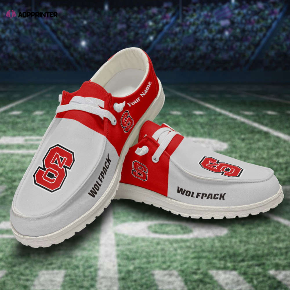 NC State Wolfpack Personalized Hey Dude Sports Shoes – Custom Name Design Perfect Gift NC State Wolfpack Personalized Hey Dude Sports Shoes – Custom Name Design Perfect Gift