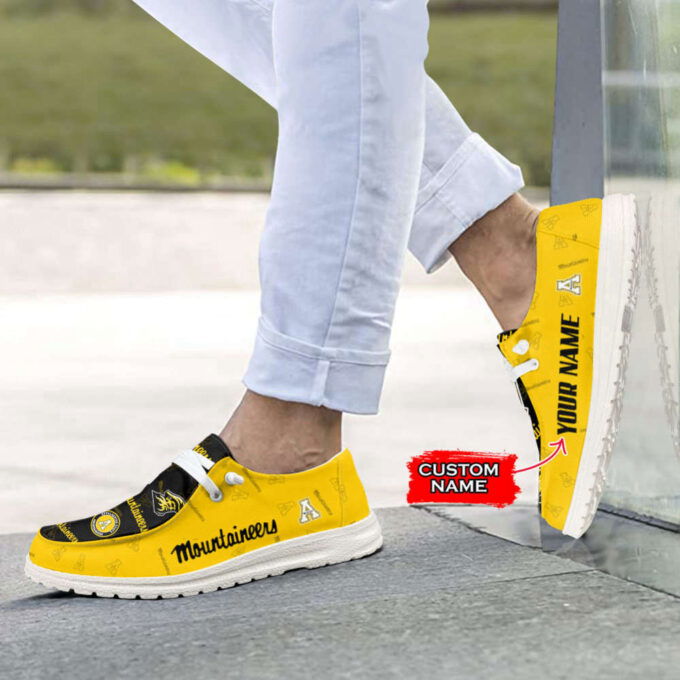 NCAA Appalachian State Mountaineers Custom Name Hey Dude Shoes Fan Gift