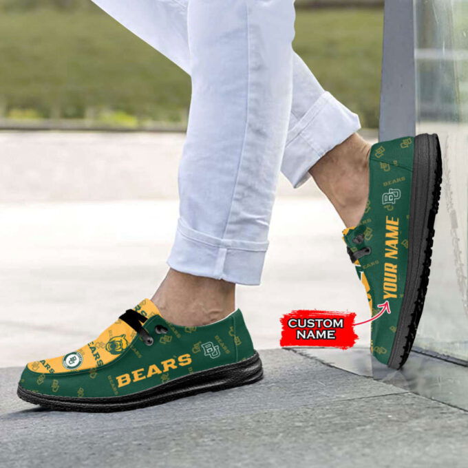 NCAA Baylor Bears Custom Name Hey Dude Shoes Fan Gift