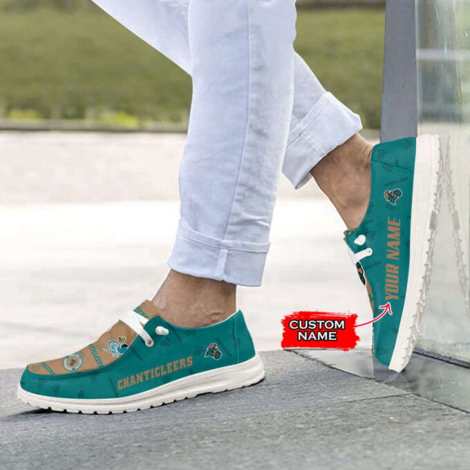NCAA COASTAL CAROLINA CHANTICLEERS Custom Name Hey Dude Shoes Christmas Gift