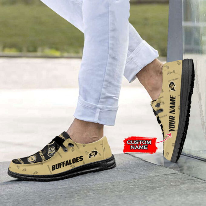 NCAA Colorado Buffaloes Custom Name Hey Dude Shoes Fan Gift