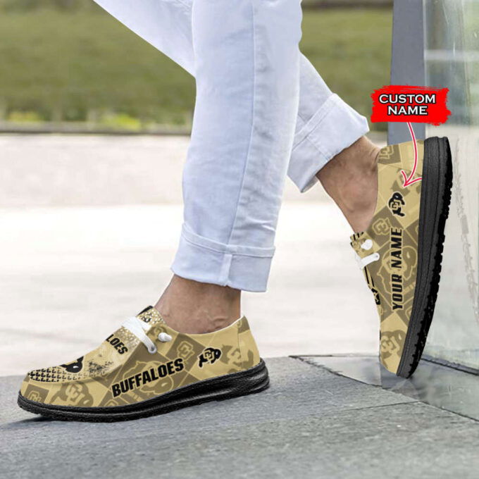 NCAA Colorado Buffaloes Custom Name Hey Dude Shoes Fan Gift