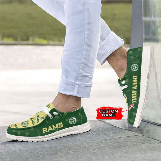 NCAA Colorado State Rams Custom Name Hey Dude Shoes Fan Gift