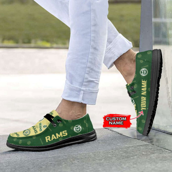 NCAA Colorado State Rams Custom Name Hey Dude Shoes Fan Gift