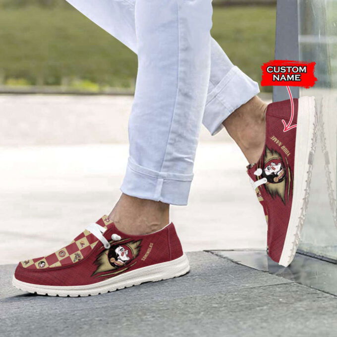 NCAA Florida State Seminoles Custom Name Hey Dude Shoes Christmas Gift