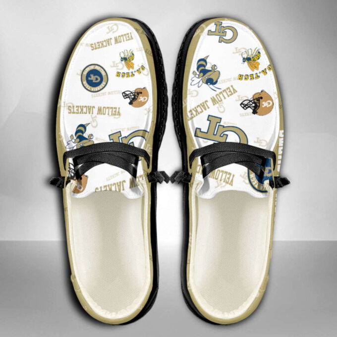 NCAA Georgia Tech Yellow Jackets Custom Name Hey Dude Shoes Fan Gift