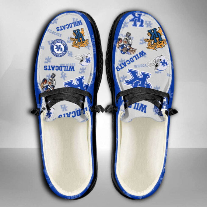 NCAA Kentucky Wildcats Custom Name Hey Dude Shoes 01 Fan Gifts