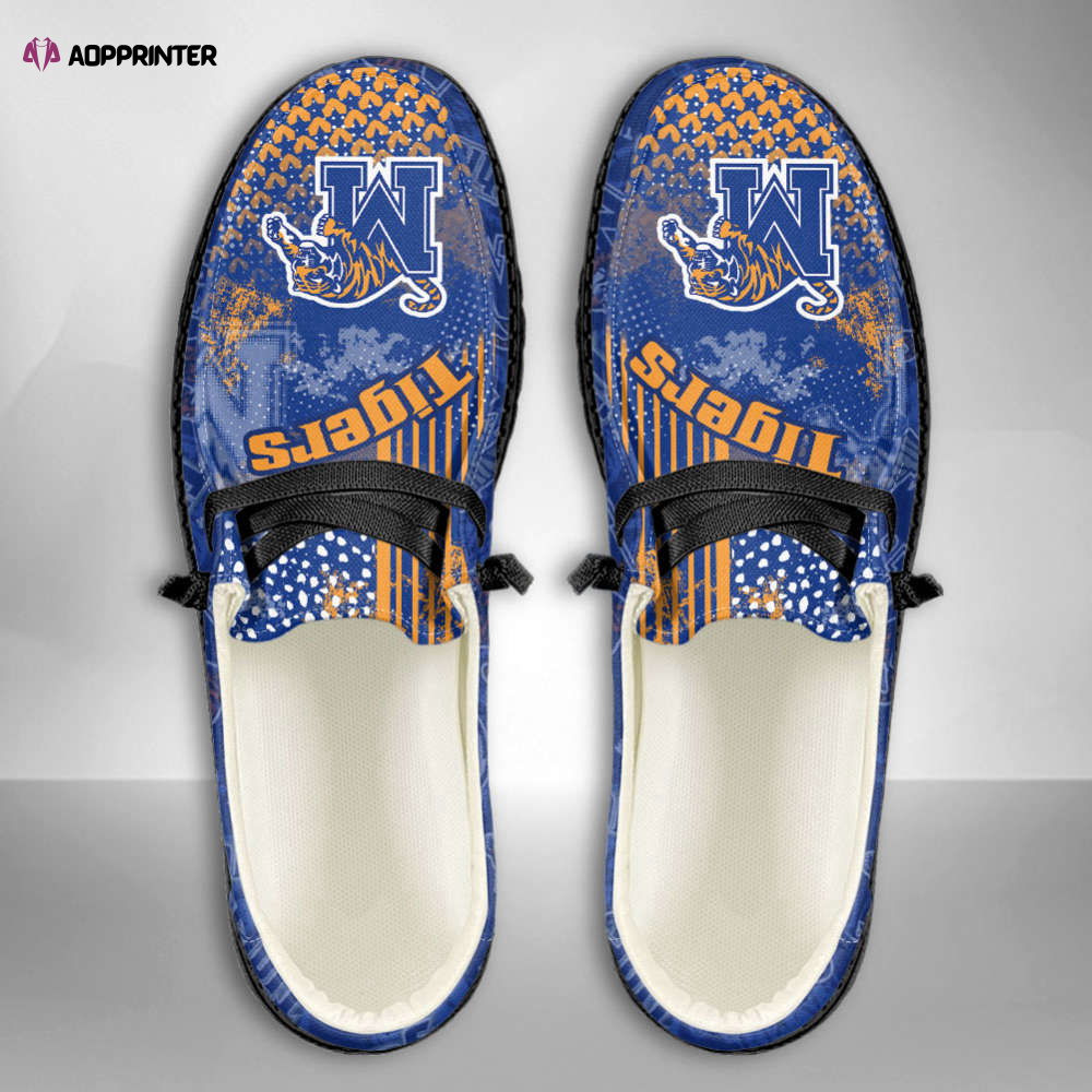 NCAA Memphis Tigers Custom Name Hey Dude Shoes Fan Gift NCAA Memphis Tigers Custom Name Hey Dude Shoes Fan Gift