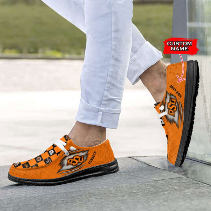 NCAA Oklahoma State Cowboys Custom Name Hey Dude Shoes Christmas Gift