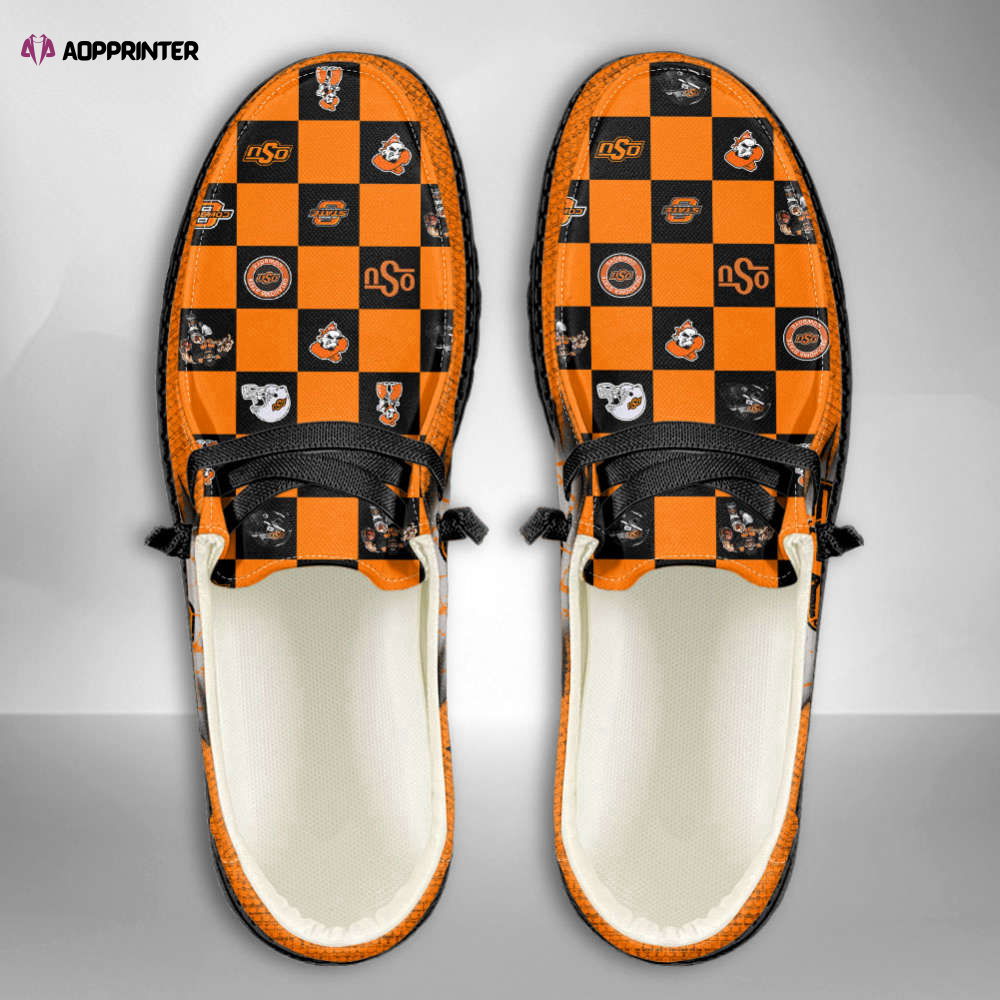 NCAA Oklahoma State Cowboys Custom Name Hey Dude Shoes Christmas Gift NCAA Oklahoma State Cowboys Custom Name Hey Dude Shoes Christmas Gift