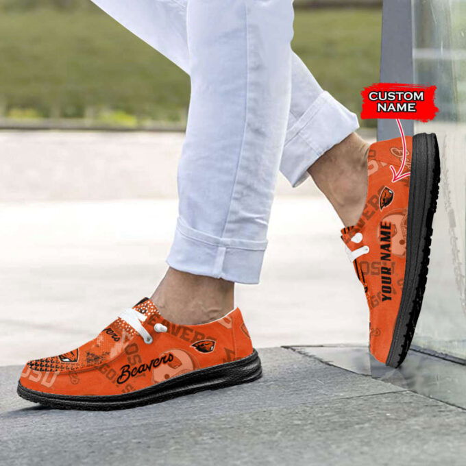 NCAA Oregon State Beavers Personalized Hey Dude Sports Shoes – Custom Name Design Fan Gift