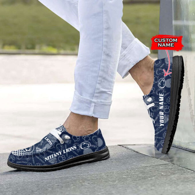 NCAA Penn State Nittany Lions Custom Name Hey Dude Shoes Fan Gift Exclusive