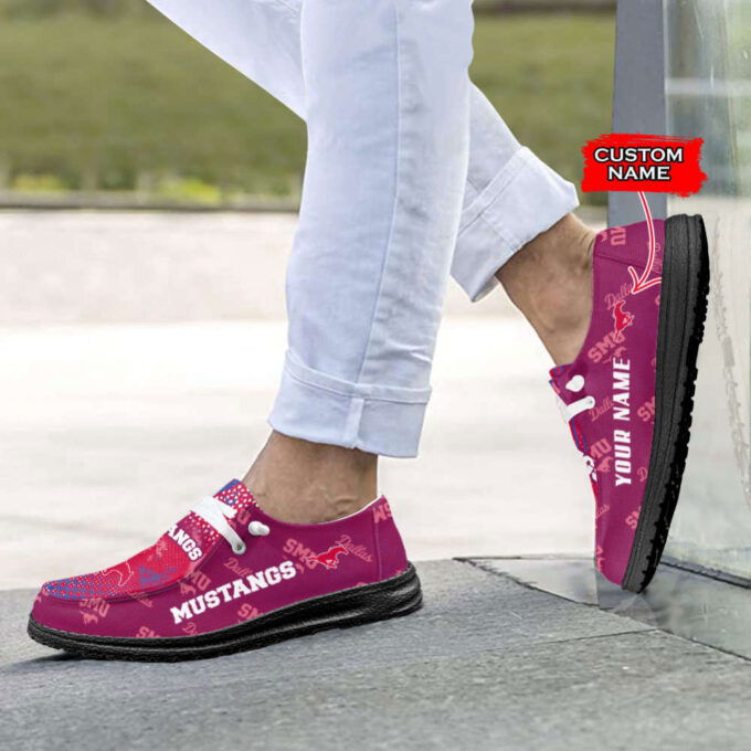 NCAA SMU Mustangs Custom Name Hey Dude Shoes Fan Gift Exclusive