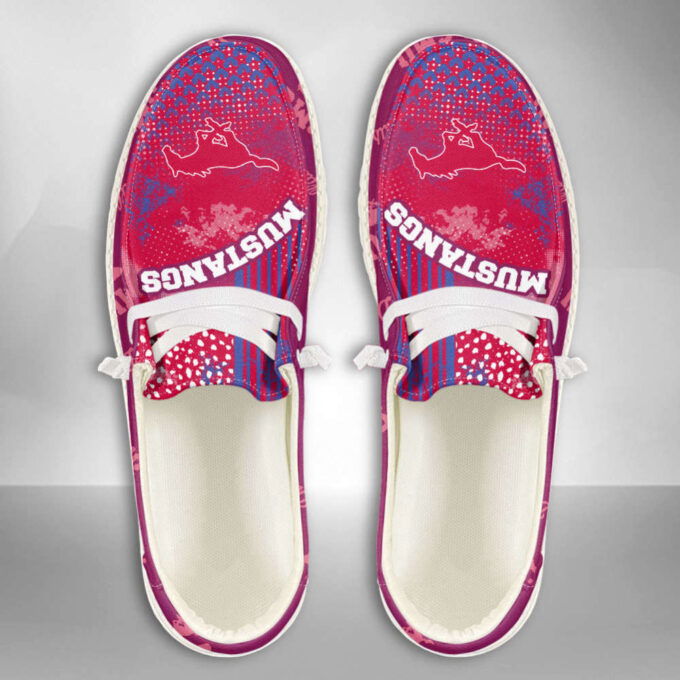 NCAA SMU Mustangs Custom Name Hey Dude Shoes Fan Gift Exclusive