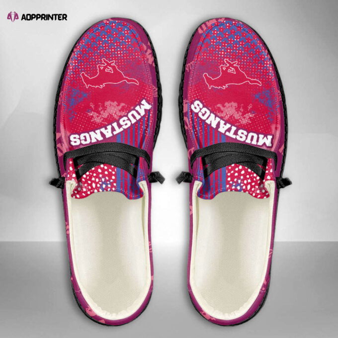 NCAA SMU Mustangs Custom Name Hey Dude Shoes Fan Gift Exclusive