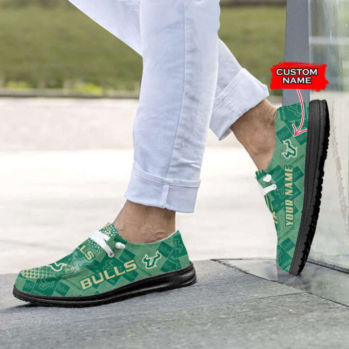 NCAA South Florida Bulls Custom Name Hey Dude Shoes Fan Gift Exclusive