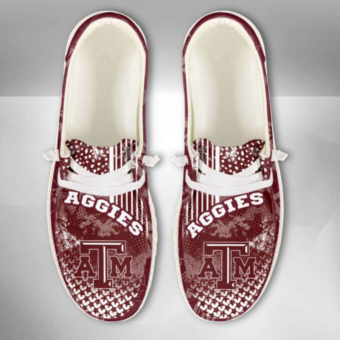 NCAA Texas A&M Aggies Custom Name Hey Dude Shoes Fan Gift Exclusive