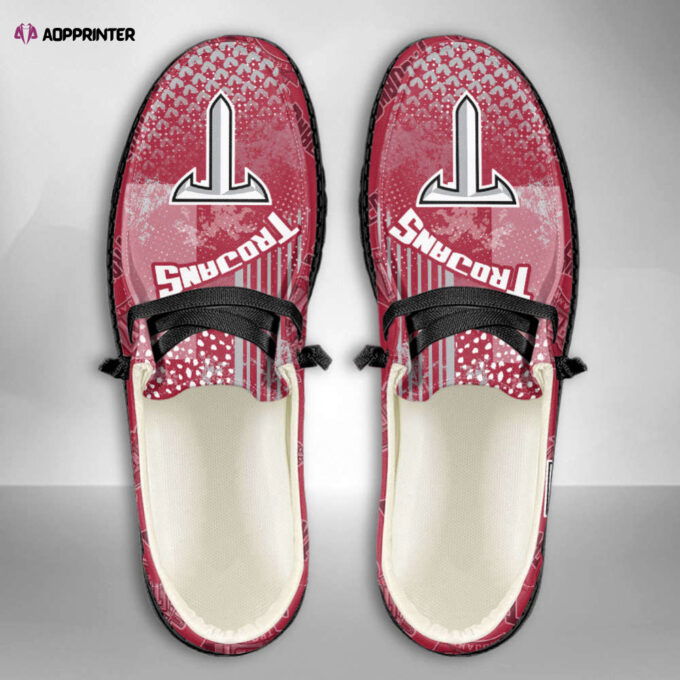 NCAA Troy Trojans Personalized Hey Dude Sports Shoes – Custom Name Design Perfect Gift For Fans