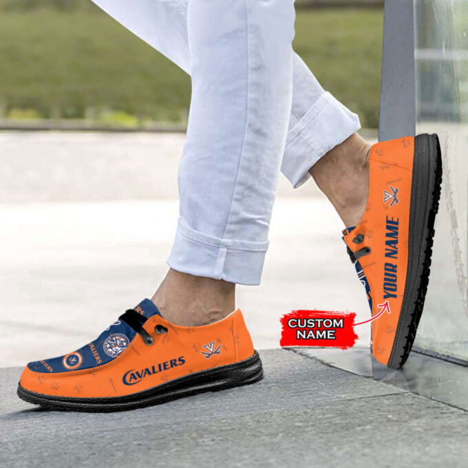 NCAA Virginia Cavaliers Custom Name Hey Dude Shoes Fan Gift