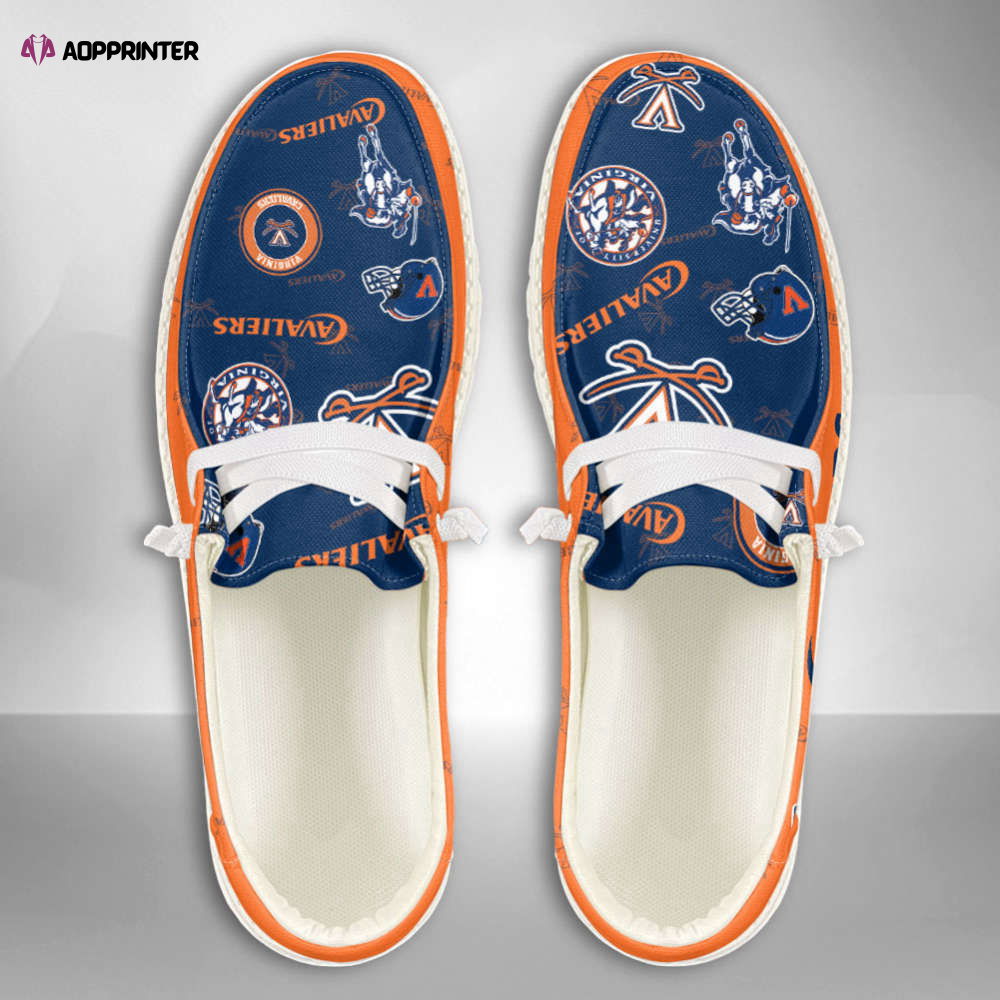 NCAA Virginia Cavaliers Custom Name Hey Dude Shoes Fan Gift NCAA Virginia Cavaliers Custom Name Hey Dude Shoes Fan Gift
