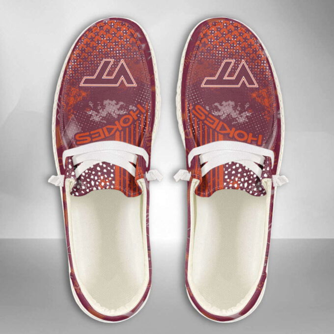 NCAA Virginia Tech Hokies Custom Name Hey Dude Shoes Fan Gift Exclusive