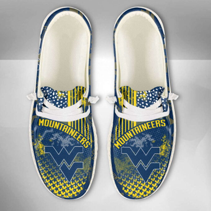 NCAA West Virginia Mountaineers Custom Name Hey Dude Shoes Fan Gift