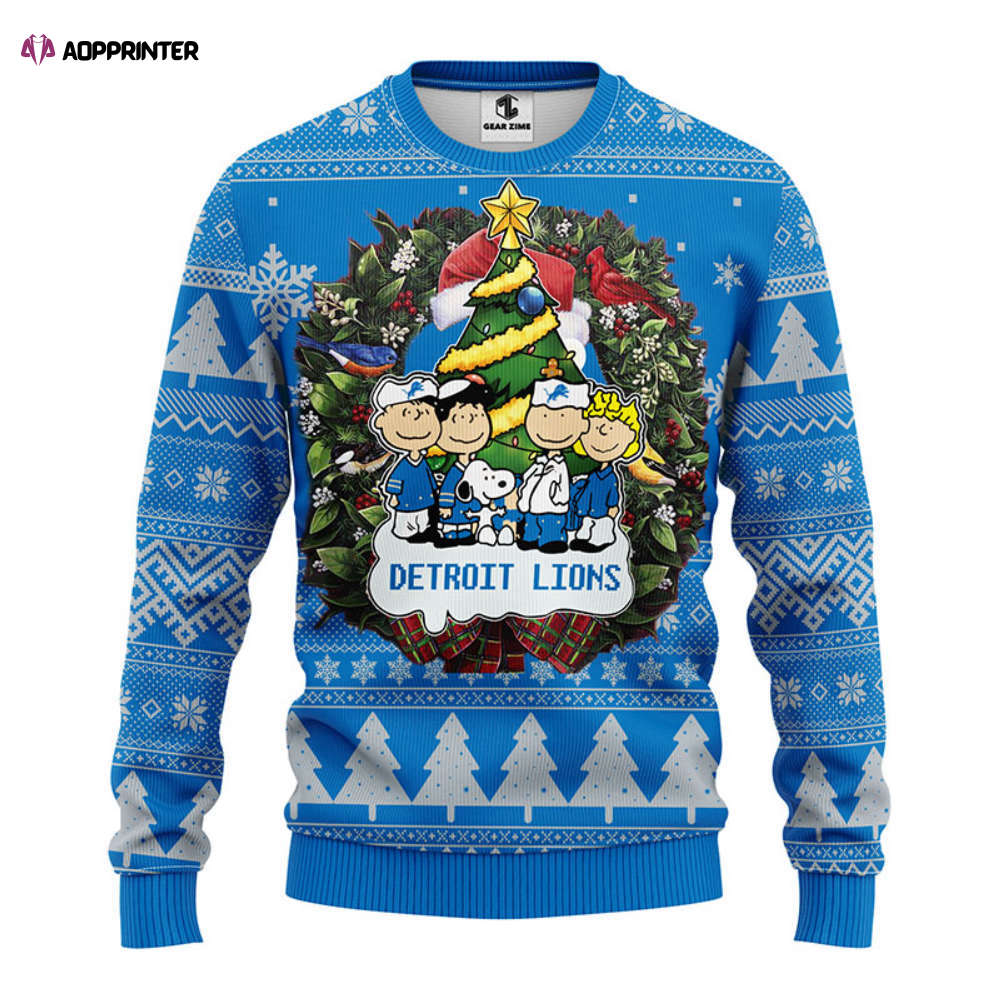 NFL Detroit Lions Snoopy Dog Christmas Ugly Sweater – Christmas Gift NFL Detroit Lions Snoopy Dog Christmas Ugly Sweater – Christmas Gift
