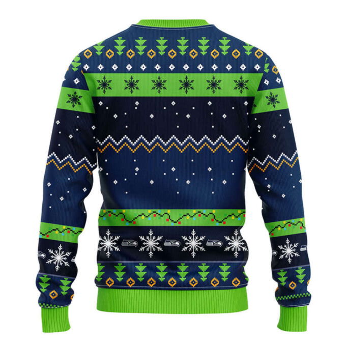 NFL Seattle Seahawks HoHoHo Mickey Christmas Ugly Sweater – Christmas Gift