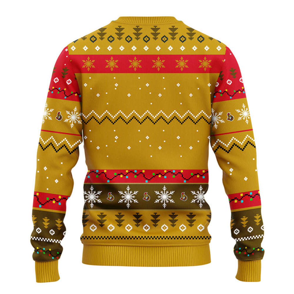 NHL Ottawa Senators HoHoHo Mickey Christmas Ugly Sweater – Christmas Gift NHL Ottawa Senators HoHoHo Mickey Christmas Ugly Sweater – Christmas Gift