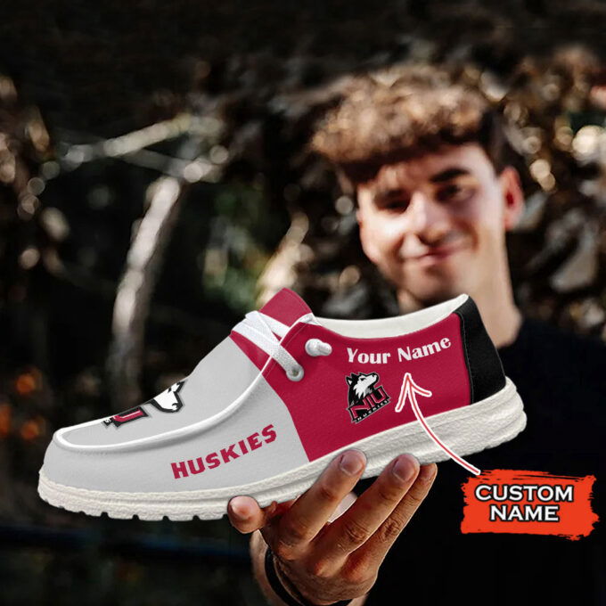 Northern Illinois Huskies Personalized Hey Dude Sports Shoes – Custom Name Design Perfect Gift