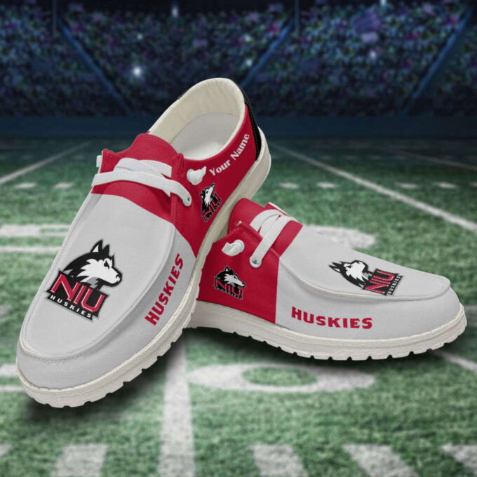 Northern Illinois Huskies Personalized Hey Dude Sports Shoes – Custom Name Design Perfect Gift