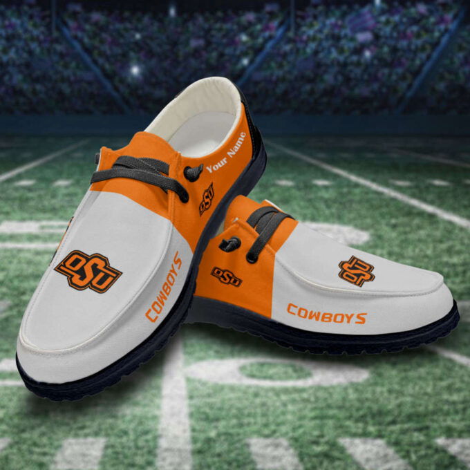 Oklahoma State Cowboys Personalized Hey Dude Sports Shoes – Custom Name Design Perfect Gift