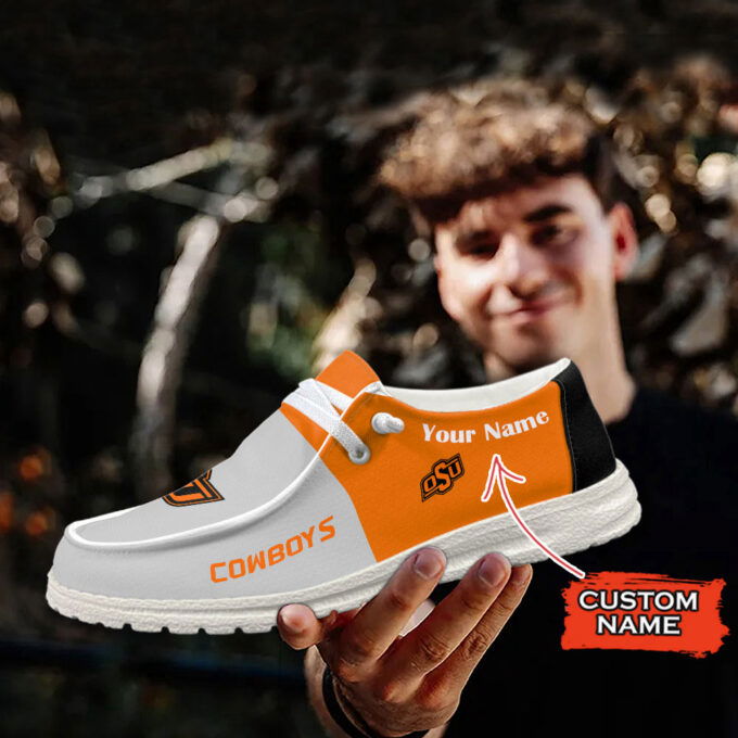 Oklahoma State Cowboys Personalized Hey Dude Sports Shoes – Custom Name Design Perfect Gift