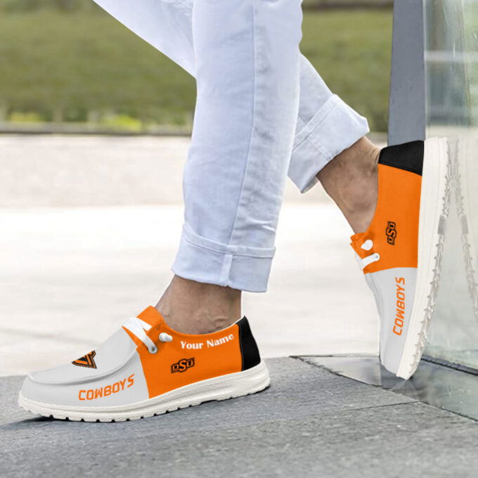 Oklahoma State Cowboys Personalized Hey Dude Sports Shoes – Custom Name Design Perfect Gift