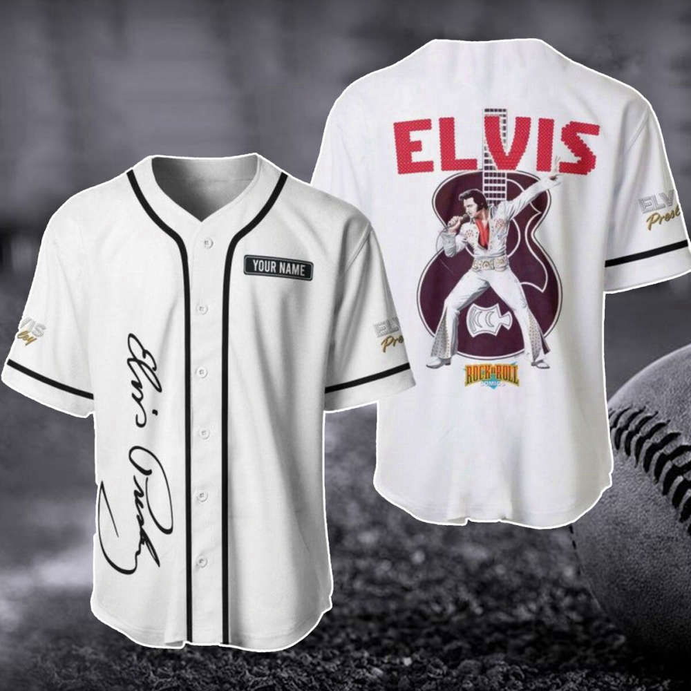 Personalized Elvis Presley Baseball Jersey – Rock n Roll Shirt 2023 Music Merch & Gift Personalized Elvis Presley Baseball Jersey – Rock n Roll Shirt 2023 Music Merch & Gift