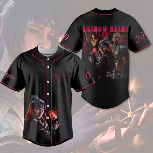 Personalized Shadow Heart Baseball Jersey Baldur s Gate 3 Shirt Astarion High Elf Rogue Dungeon Master Gift