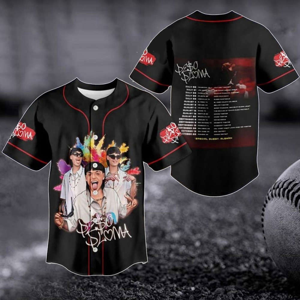 Peso Pluma Baseball Jersey & Tour Merch: Genesis 2023 Shirt Concert Tee & Fan Gift Peso Pluma Baseball Jersey & Tour Merch: Genesis 2023 Shirt Concert Tee & Fan Gift