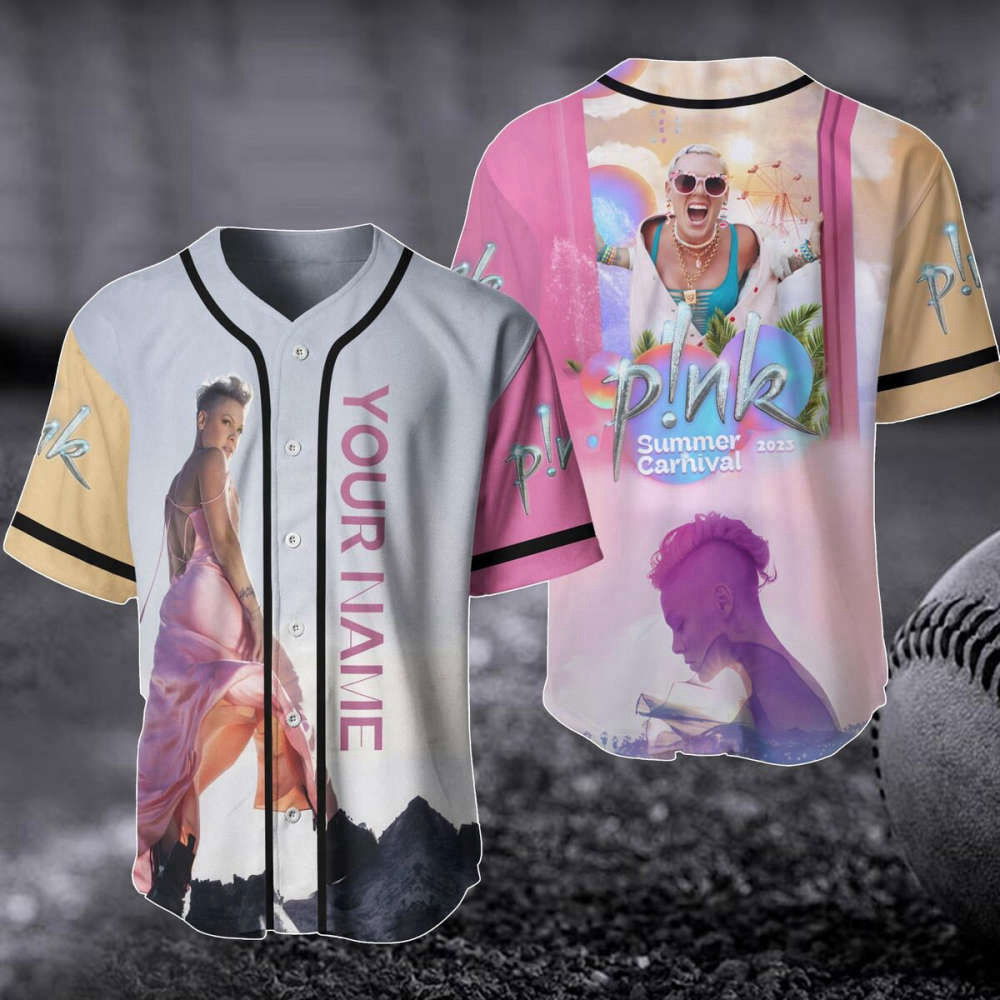 Pink Summer Carnival 2023 Tour Baseball Jersey – Customized Singer Concert Shirt & Trustfall Album: The Perfect Gift for Pink Fans Pink Summer Carnival 2023 Tour Baseball Jersey – Customized Singer Concert Shirt & Trustfall Album: The Perfect Gift for Pink Fans